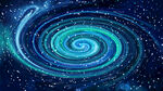 蓝色高清唯美旋涡星空