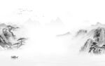 新款 中式简意山水 tiF分层