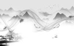 大气 热门灰色山水 tiF分层
