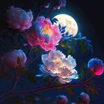 绚丽的发光花朵
