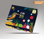 水果礼盒平面展开图