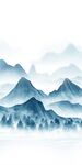 高端 简意山水玄关 tIF分层