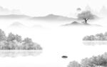 高端 热销灰色山水 TiF分层
