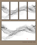 意境水墨山水画