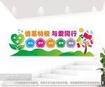 情系特校与爱同行户外文化墙图片
