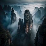 奇异的山峰