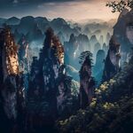 奇峰峻岭风景