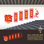民族团结楼梯文化墙