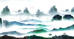 水墨山水画