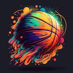 彩色动感篮球