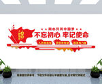 不忘初心文化墙