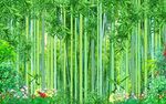 竹林电视背景墙装饰画