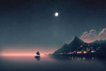海边的夜空