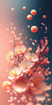 桃花飞舞