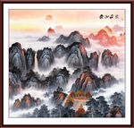 泰山日出五岳独尊