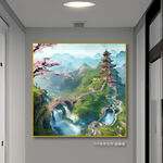 抽象山水画
