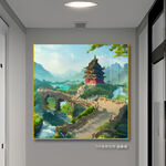 油画山水画
