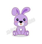 紫色兔子公仔