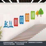 学校楼梯展板