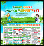 2023年爱国卫生月宣传展板