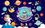 卡通太空人宇宙音乐图片