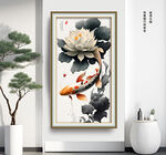 荷花水墨画