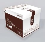 三体蛋糕盒方盒爱的味道平面图