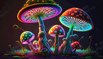 创意手绘蘑菇