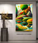 抽象油画客厅装饰画