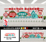 创建文明城市文化墙