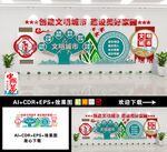 创建文明城市文化墙