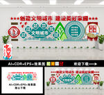 创建文明城市文化墙