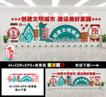 创建文明城市文化墙
