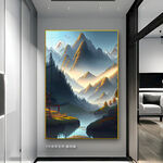 抽象山水画 