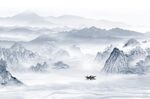 山水背景墙