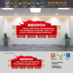 一个中心任务党建文化墙