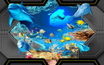 梦幻海底世界温馨3D背景墙