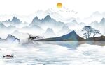 最新 简奢中式山水 tif分层