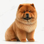 卡通松狮犬