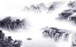 现代 简约电视山水 Tif分层