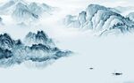 客厅 别墅山水背景 TIf分层