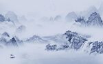 最新 别墅山水背景 TIf分层