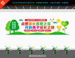 家校共育文化墙展板标语
