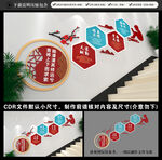 校园楼梯文化墙