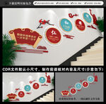 校园楼梯文化墙