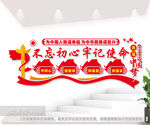 不忘初心牢记使命党建室文化墙