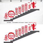 廉政楼梯文化墙