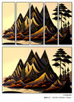 抽象山水画