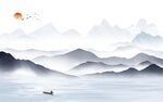 大气 客厅新款山水 TIF分层