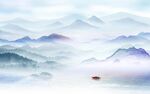 客厅 高端画山水图 tIf分层
